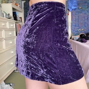 Velvet purple Urban outfitters Skirt Sz S